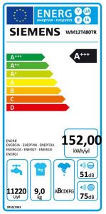 Siemens iQ500 WM12T480TR Çamaşır Makinesi 9 kg 1200 devir, Siemens Çamaşır Makinesi, Siemens 9 Kg Çamaşır Makinesi
